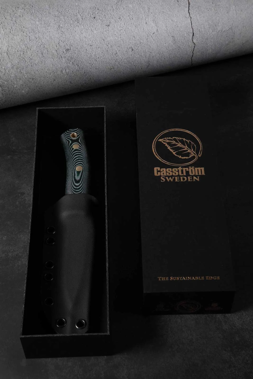 Nóż Casström No.10 SFK GreenMicarta Sleipner Kydex — zdjęcie 7