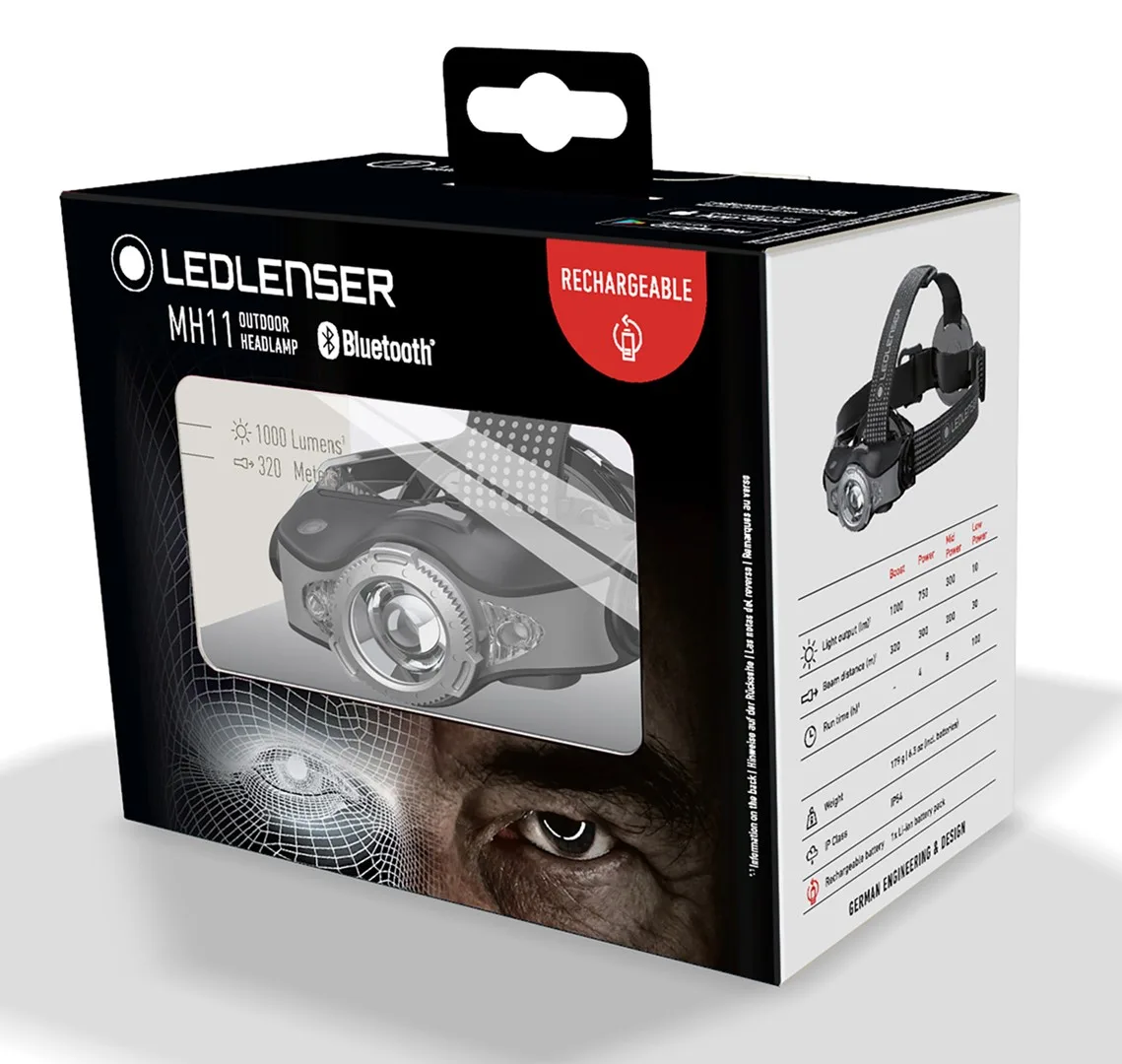 Latarka czołowa Ledlenser MH11 czarna — zdjęcie 4