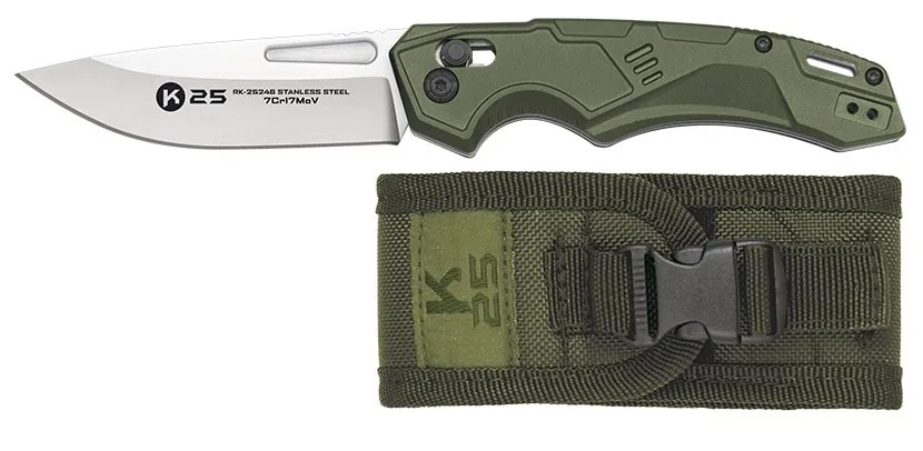 Nóż K25 25246 Tactical Green Aluminium