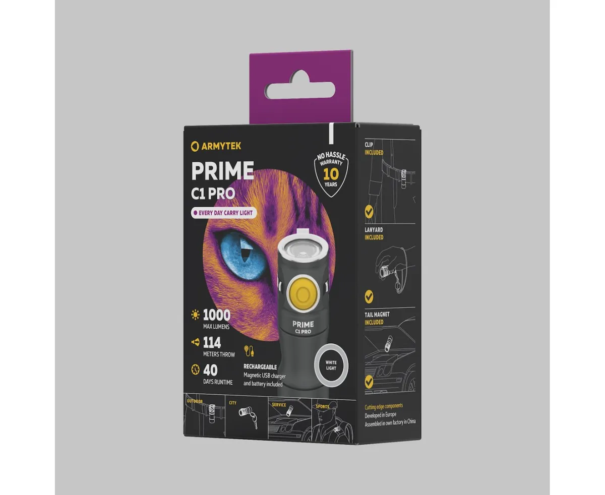 Latarka Armytek PRIME C1 Pro PCB White 1000 lm — zdjęcie 9