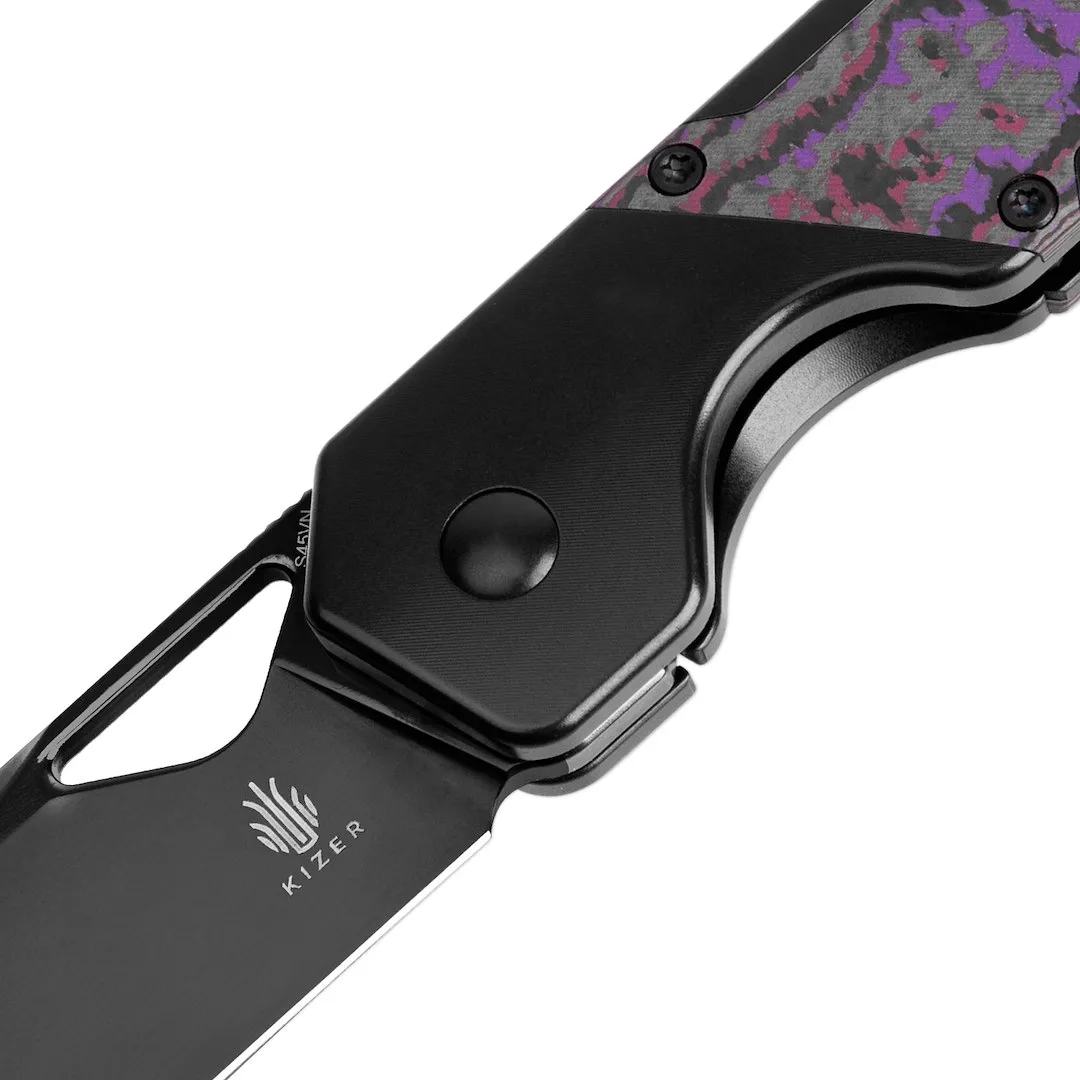 Nóż Kizer Militaw Titanium+Fat Carbon S45VN — zdjęcie 5