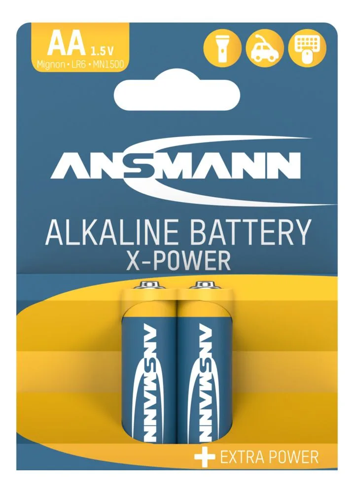 Baterie alkaliczne Ansmann X-Power AA / LR6 2 szt. — zdjęcie 1