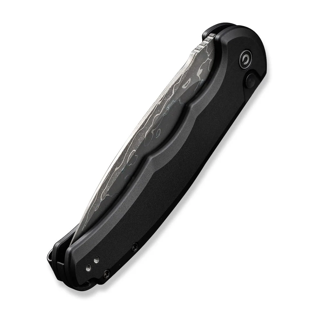 Nóż CIVIVI Button Lock Praxis Alu Black Damast — zdjęcie 6
