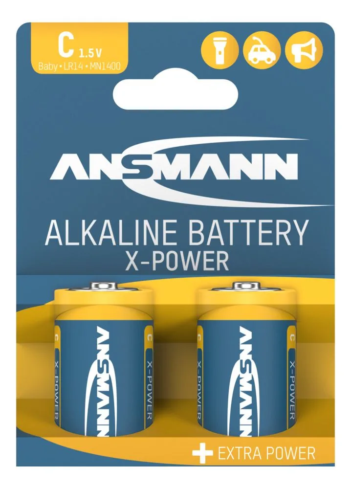 Baterie alkaliczne Ansmann X-Power C / LR14 2 szt. — zdjęcie 1