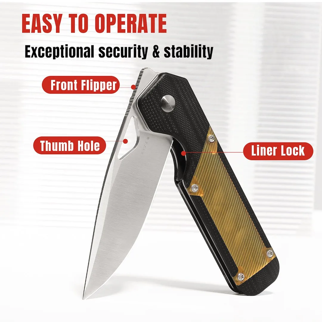 Nóż Kizer Militaw G10+PEI 154CM — zdjęcie 12