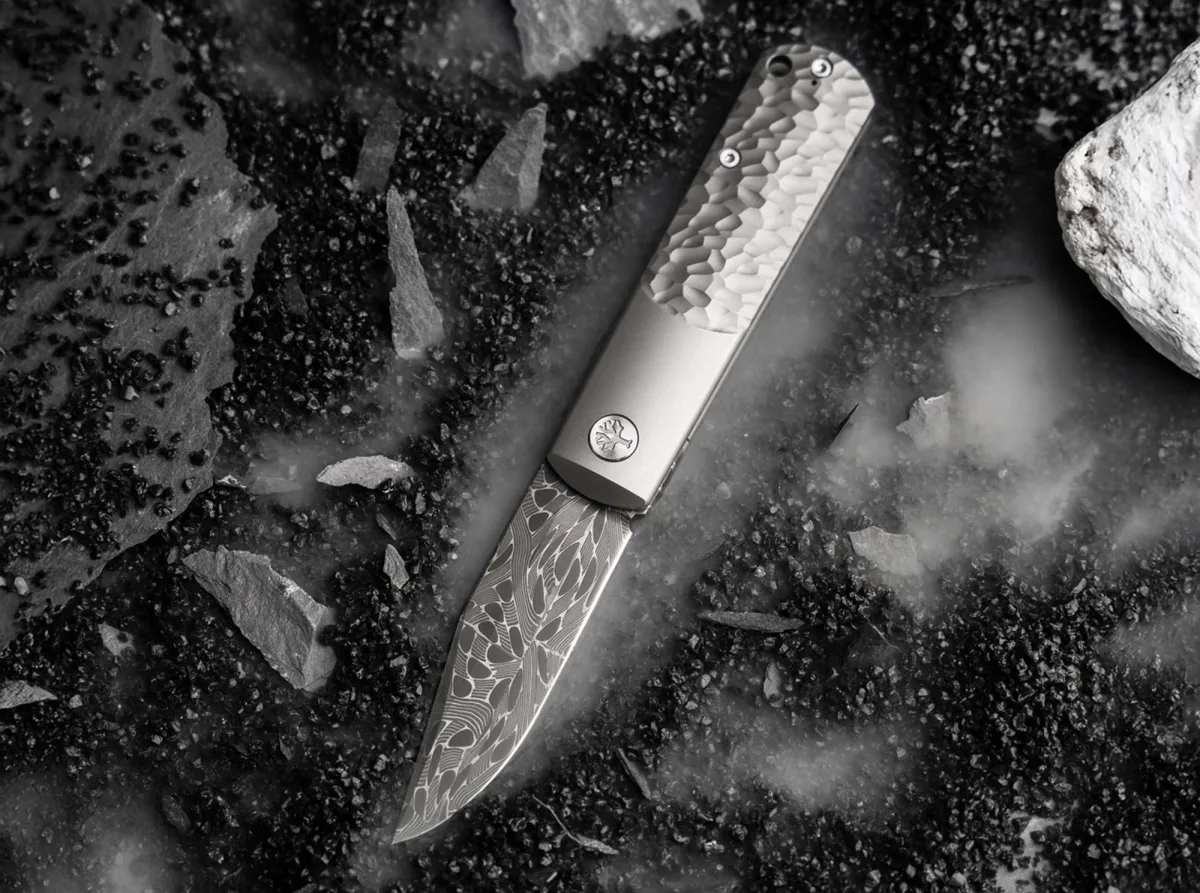 Nóż Böker Solingen BRLW Meteorite Damast — zdjęcie 6