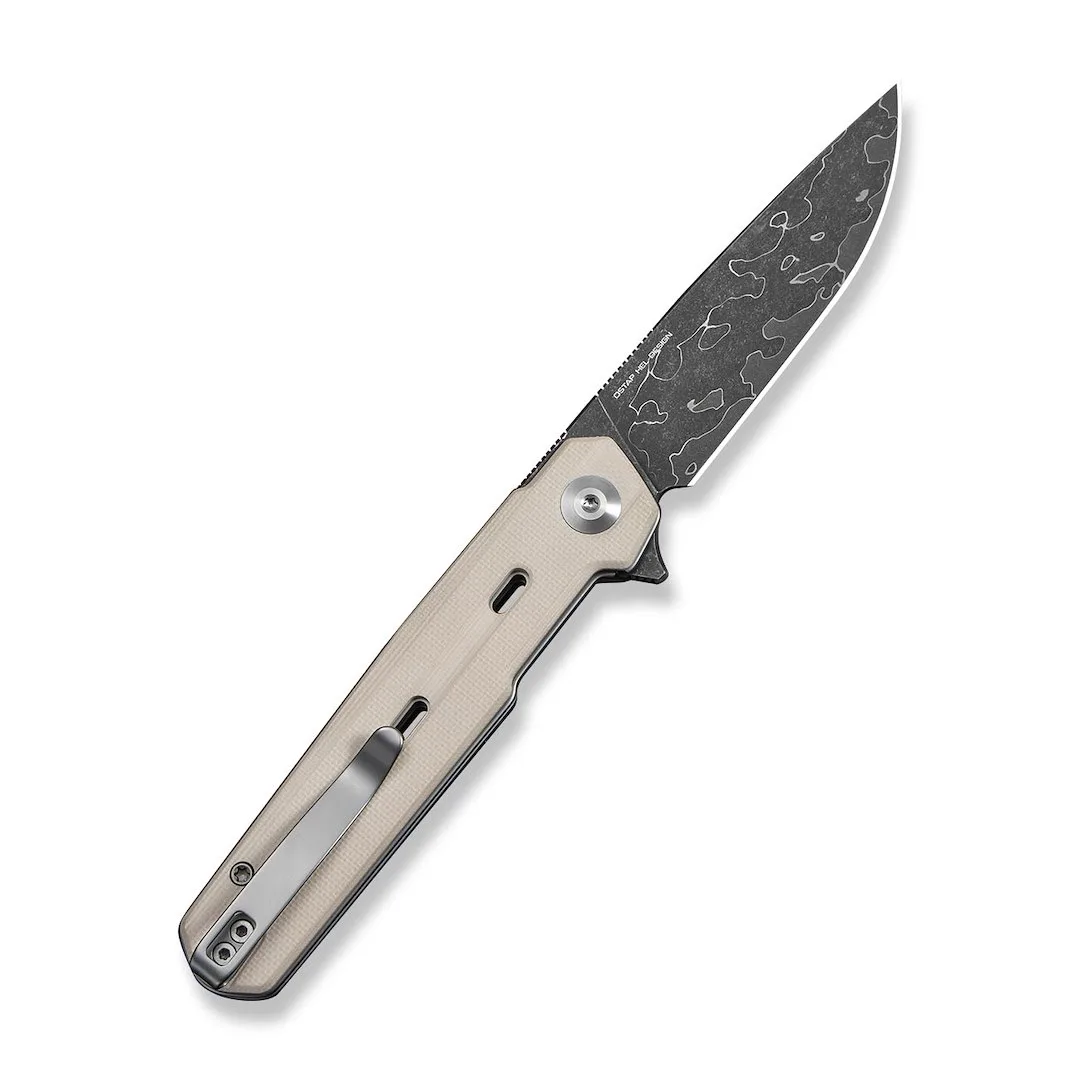 Nóż CIVIVI Navo Damascus Ivory G10 by Ostap Hel — zdjęcie 2
