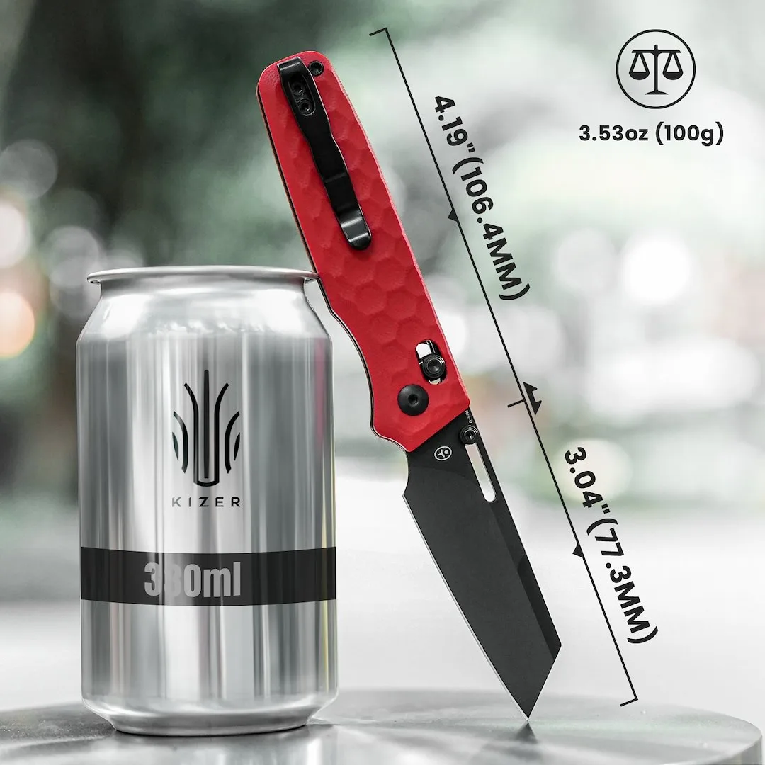 Nóż Kizer Task Red G10 Nitro-V — zdjęcie 11