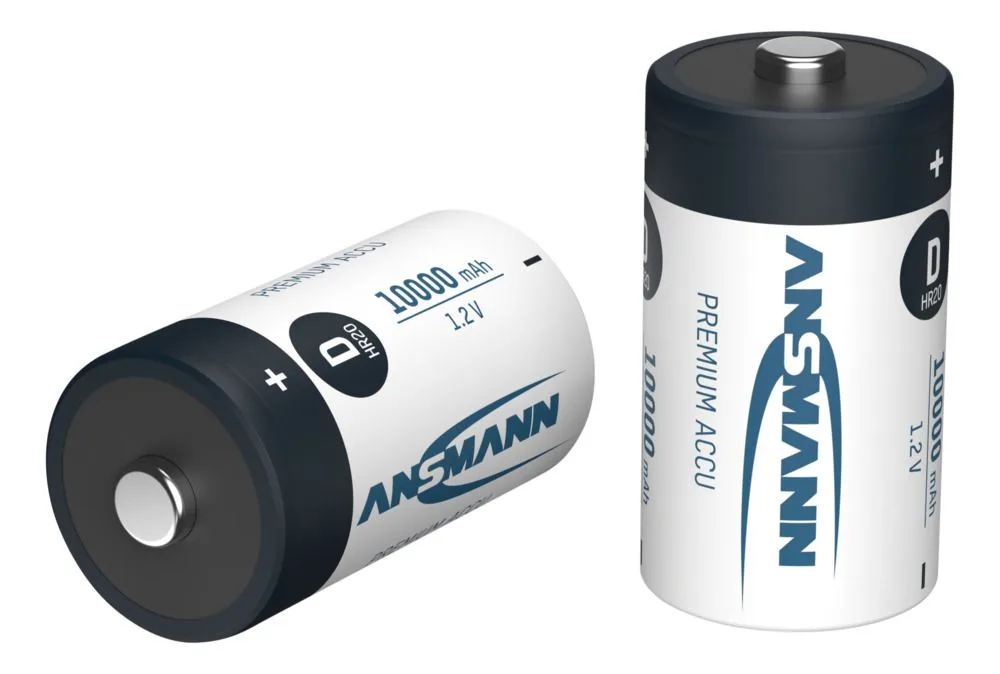 Akumulator Ansmann NiMH D/R20 typ 10000 maxE 2 szt — zdjęcie 3