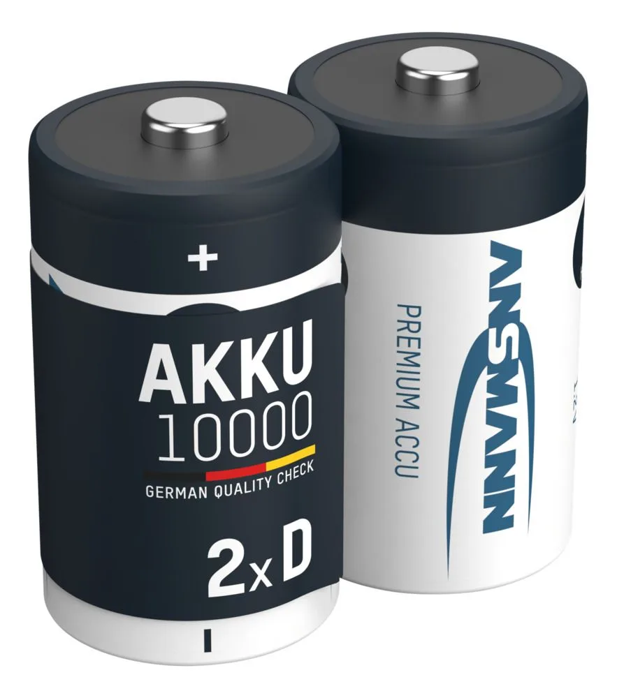 Akumulator Ansmann NiMH D/R20 typ 10000 maxE 2 szt — zdjęcie 2