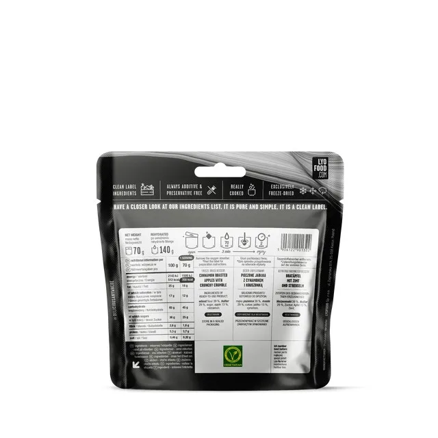 LYOFOOD Kruszonka z jabłkiem 140g — zdjęcie 2