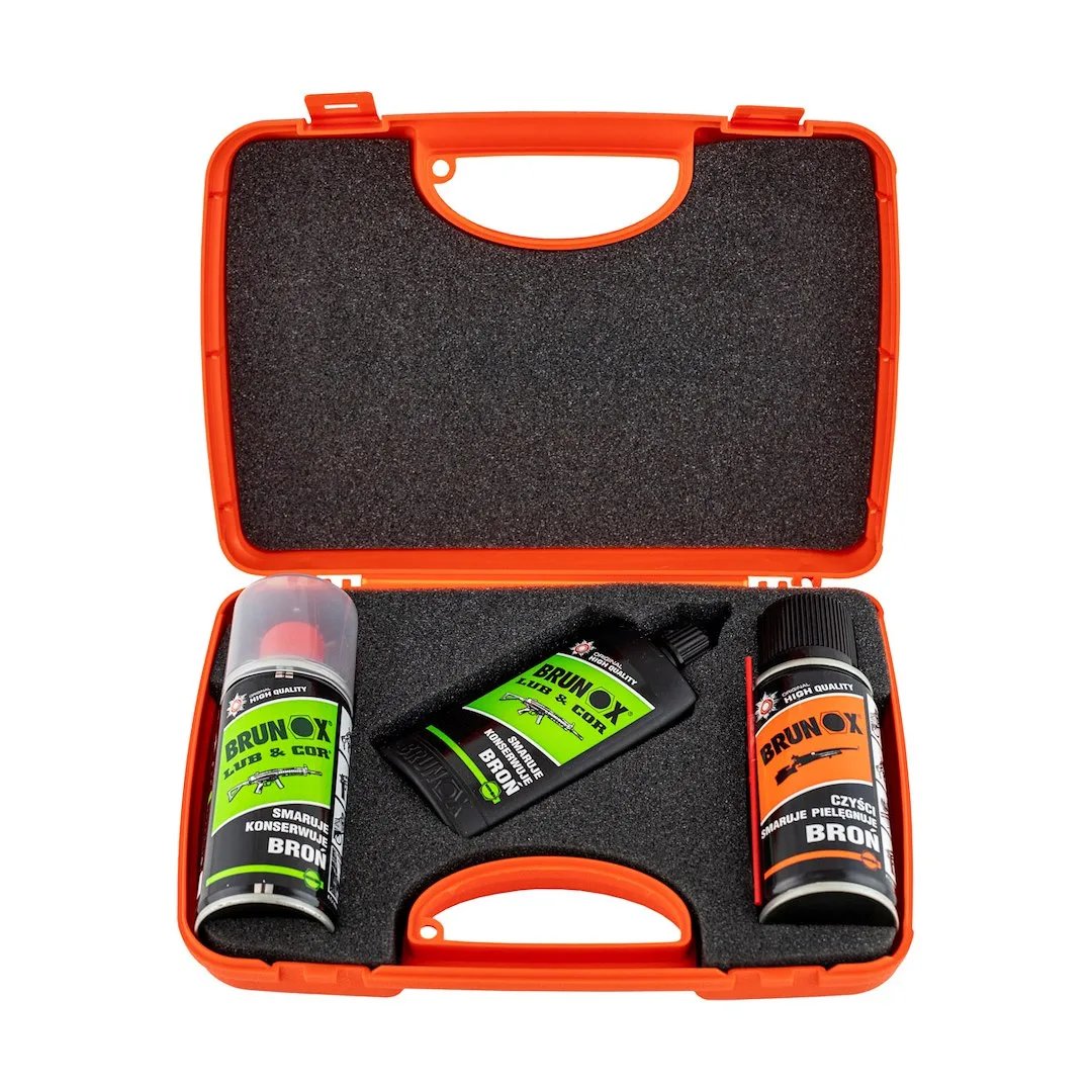Zestaw walizka Brunox 2xLub&Cor, Gun Care Spray