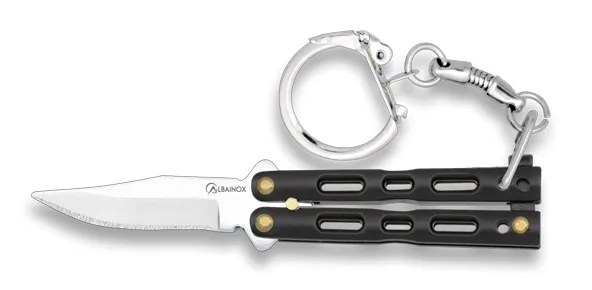 Nóż Brelok Albainox 02180-N Balisong Zamak Black