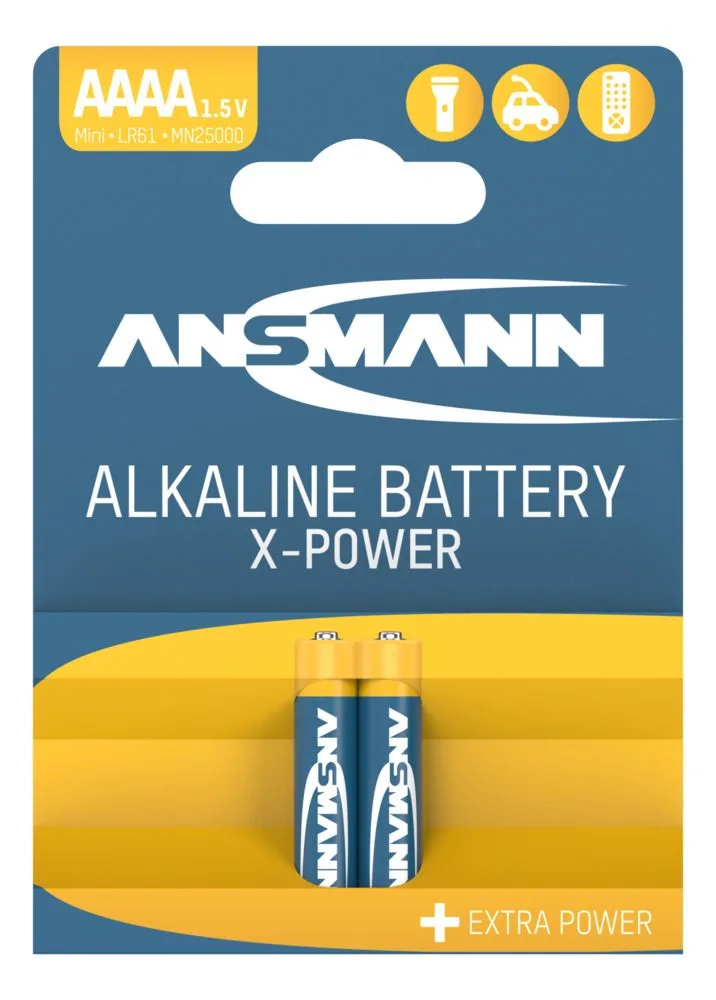 Baterie alkaliczne Ansmann X-Power AAAA /LR8 2 szt — zdjęcie 1
