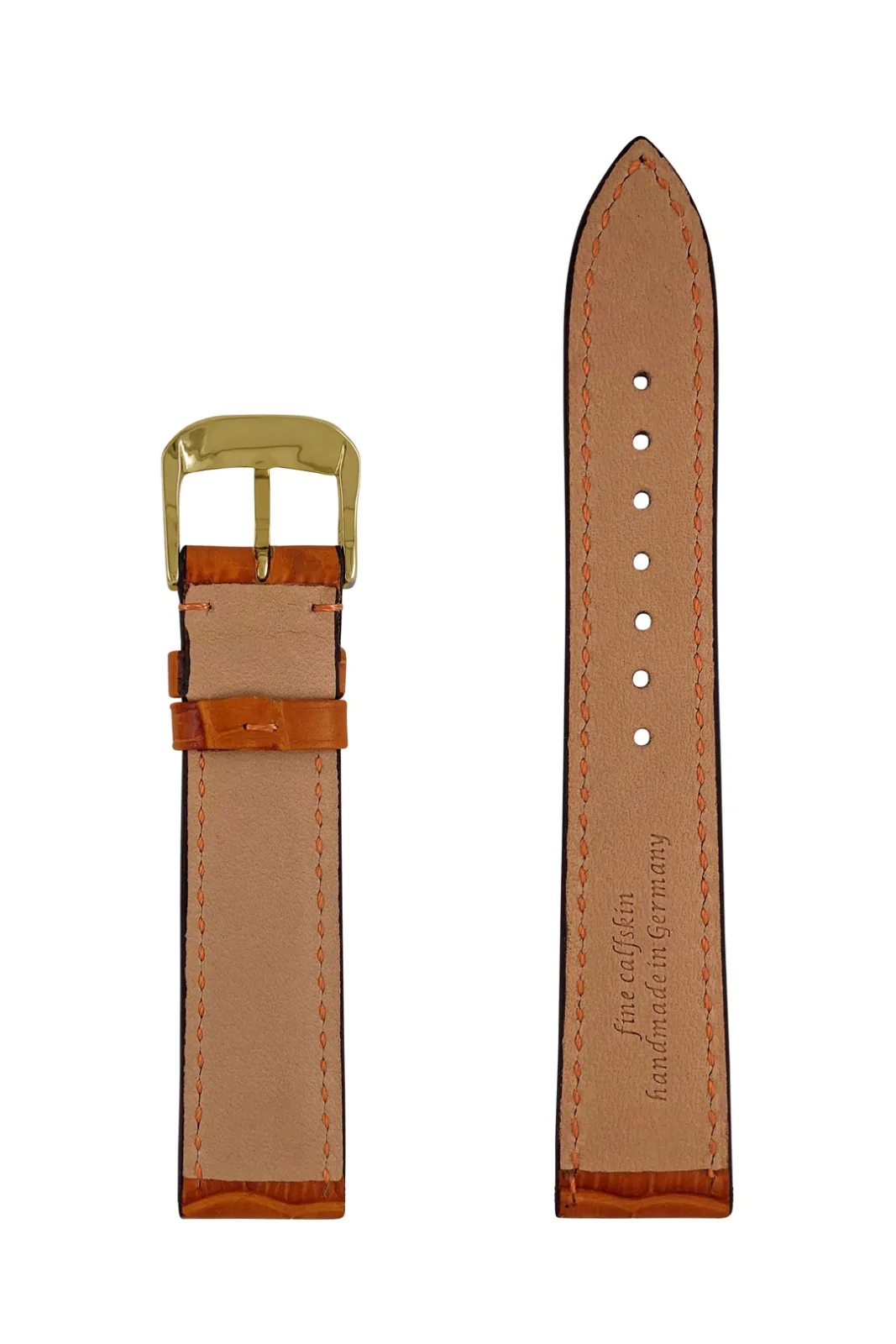Pasek skórzany Zeppelin brązowy, 18 mm — zdjęcie 2