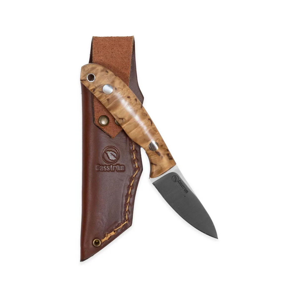 Nóż Casström Safari Mini Hunter Stab. Curly Birch — zdjęcie 4