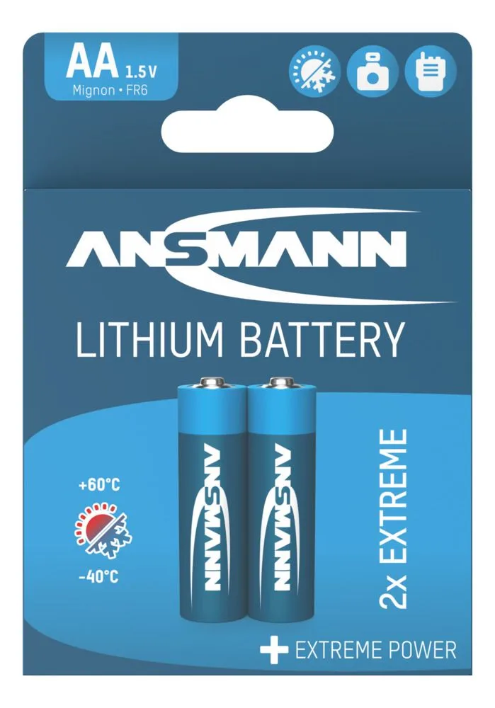 Baterie litowe Ansmann AA / FR6 2 szt. — zdjęcie 1