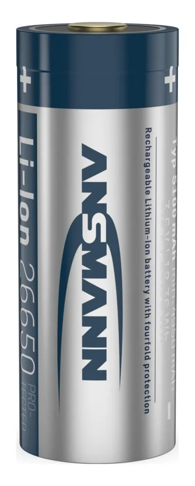 Akumulator Ansmann Li-Ion 26650 typ 5100 z USB-C — zdjęcie 2