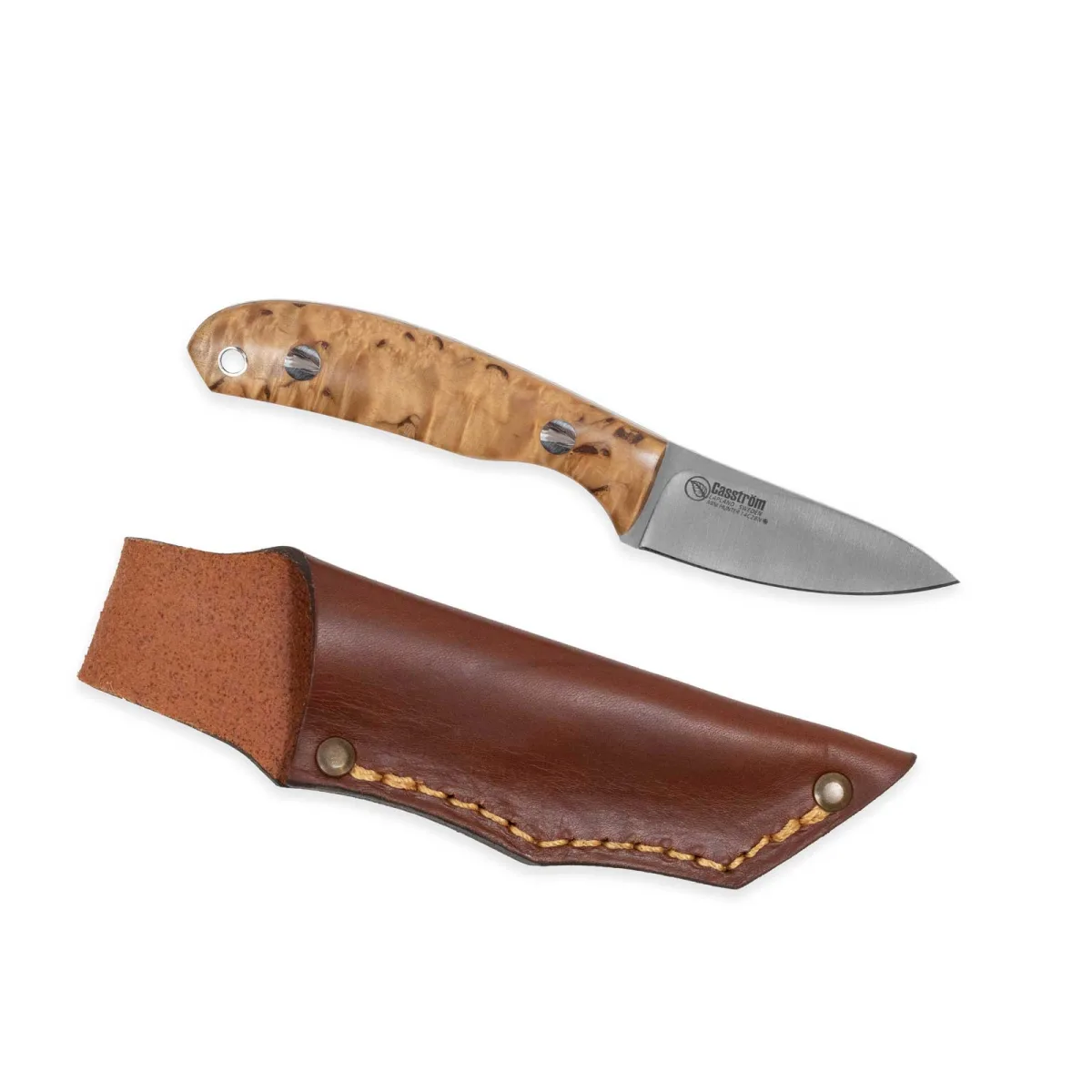 Nóż Casström Safari Mini Hunter Stab. Curly Birch — zdjęcie 1