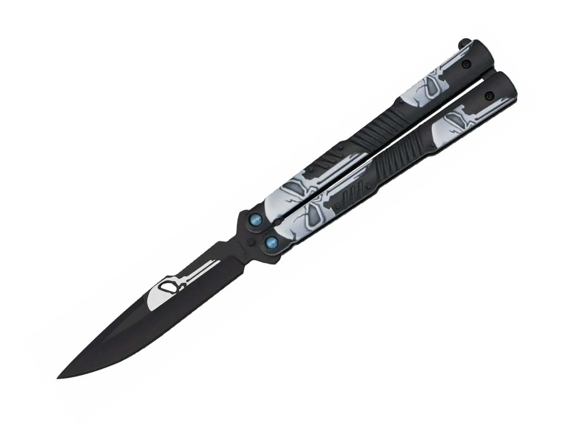 Nóż Albainox 02201 Skull Balisong