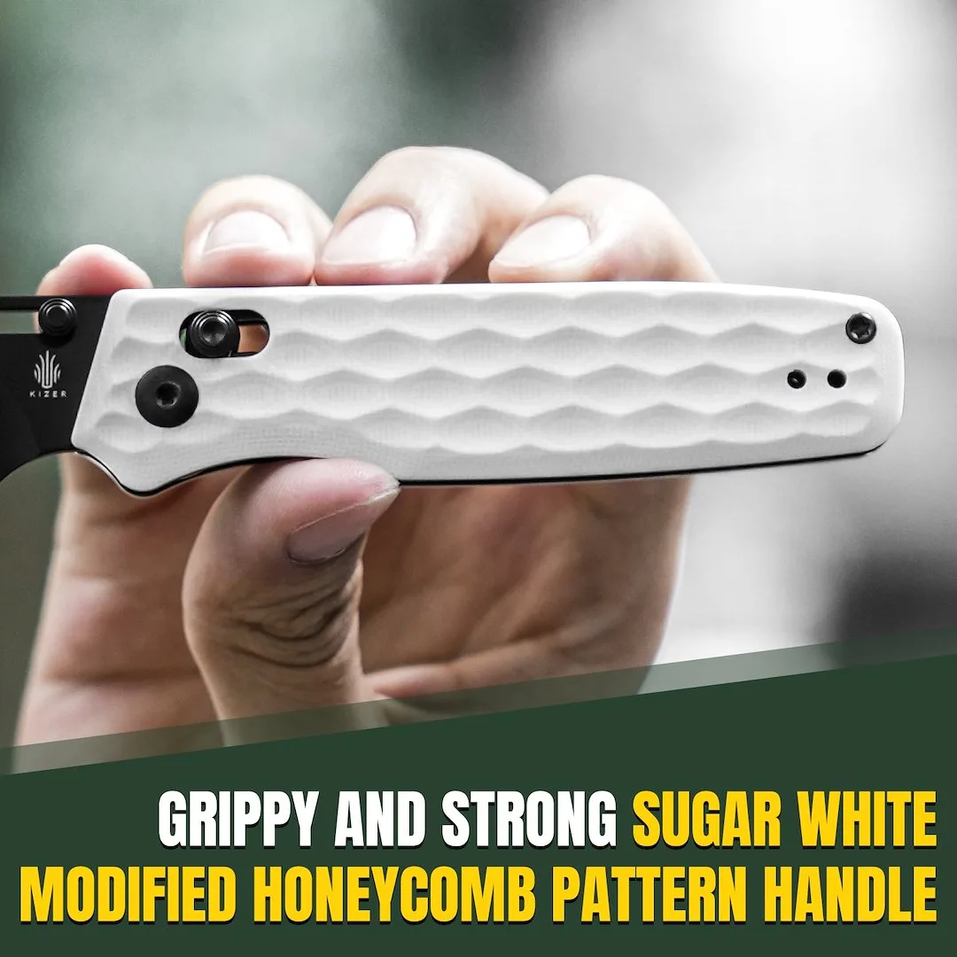 Nóż Kizer Task White G10 Nitro-V — zdjęcie 10