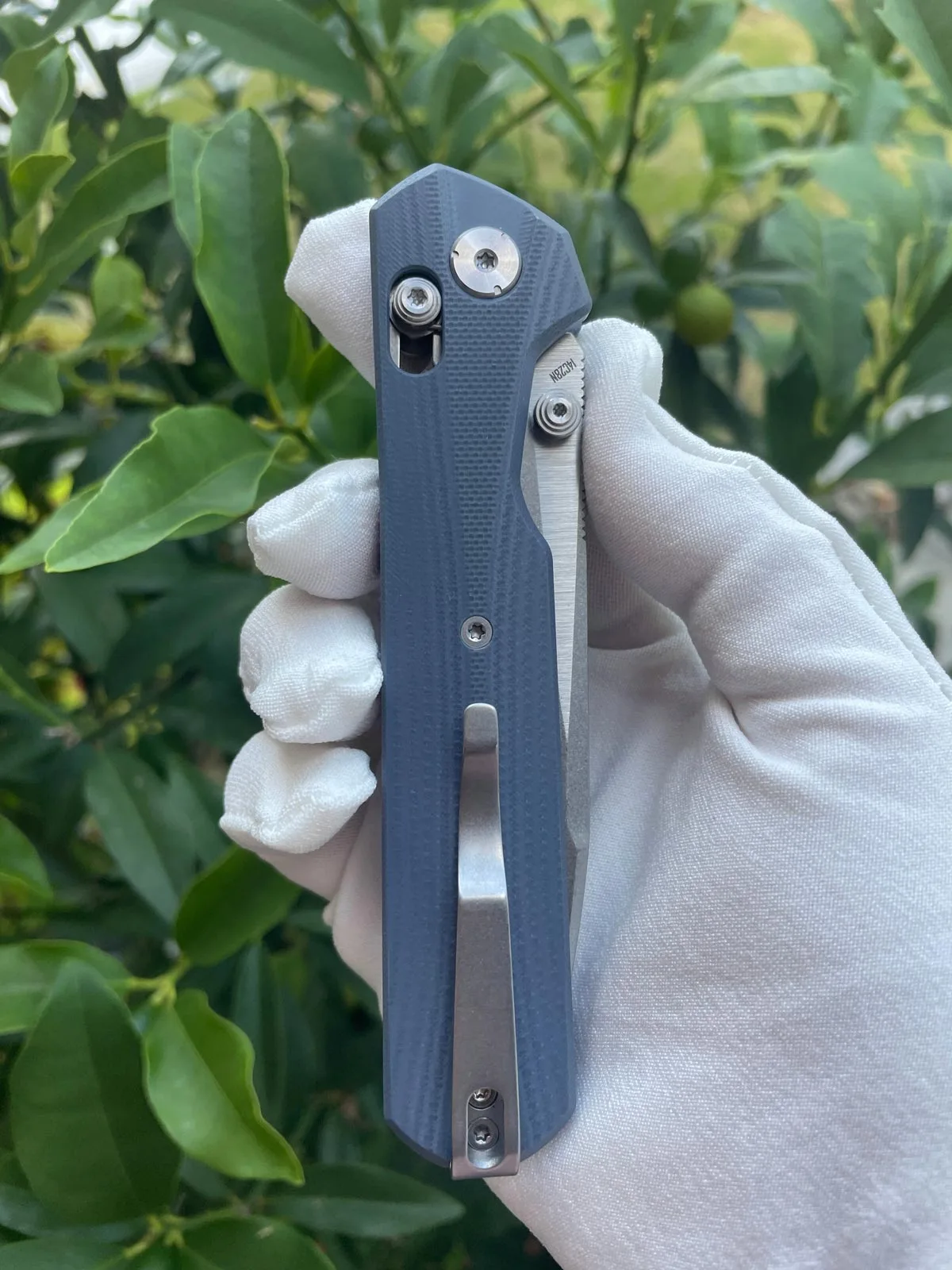 Nóż KNIVESPL The First Blue G10 14C28N — zdjęcie 3