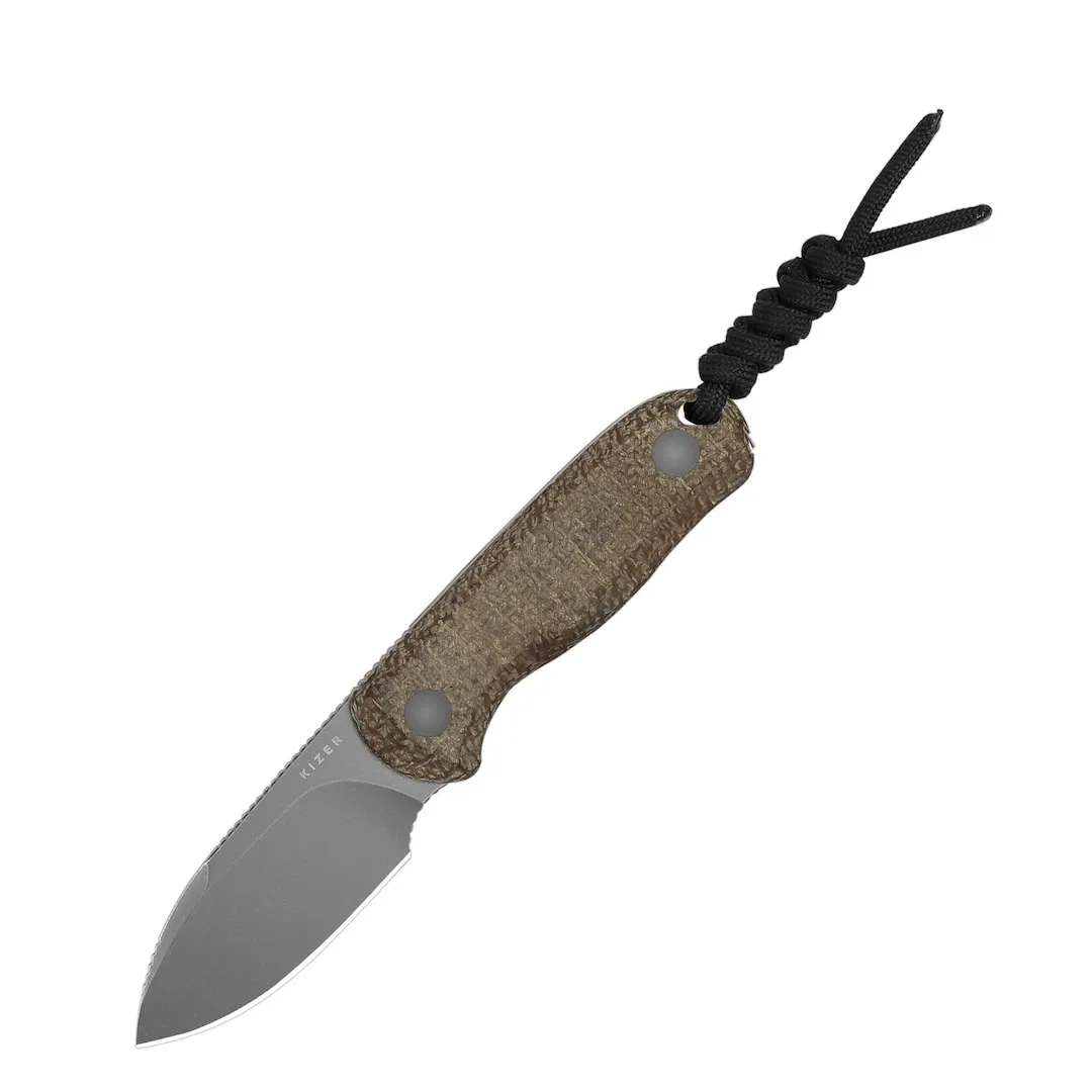 Nóż Kizer Drop Bear Fix Burlap Micarta 14C28N — zdjęcie 1