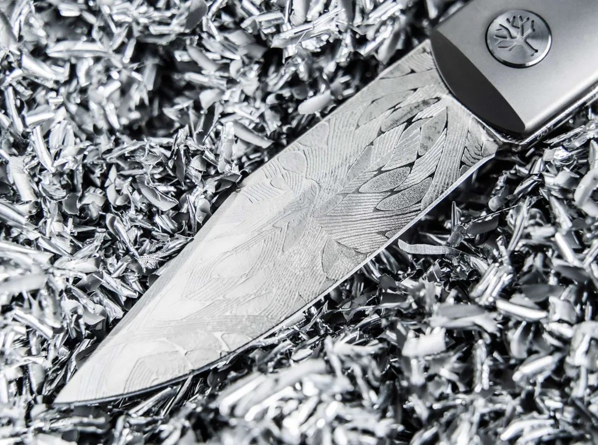 Nóż Böker BRLW Meteorite Damast Platinum Edition — zdjęcie 3