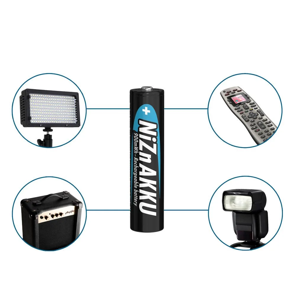Akumulatory Ansmann NiZn AAA R03 900 mWh 1.6V 4szt — zdjęcie 3