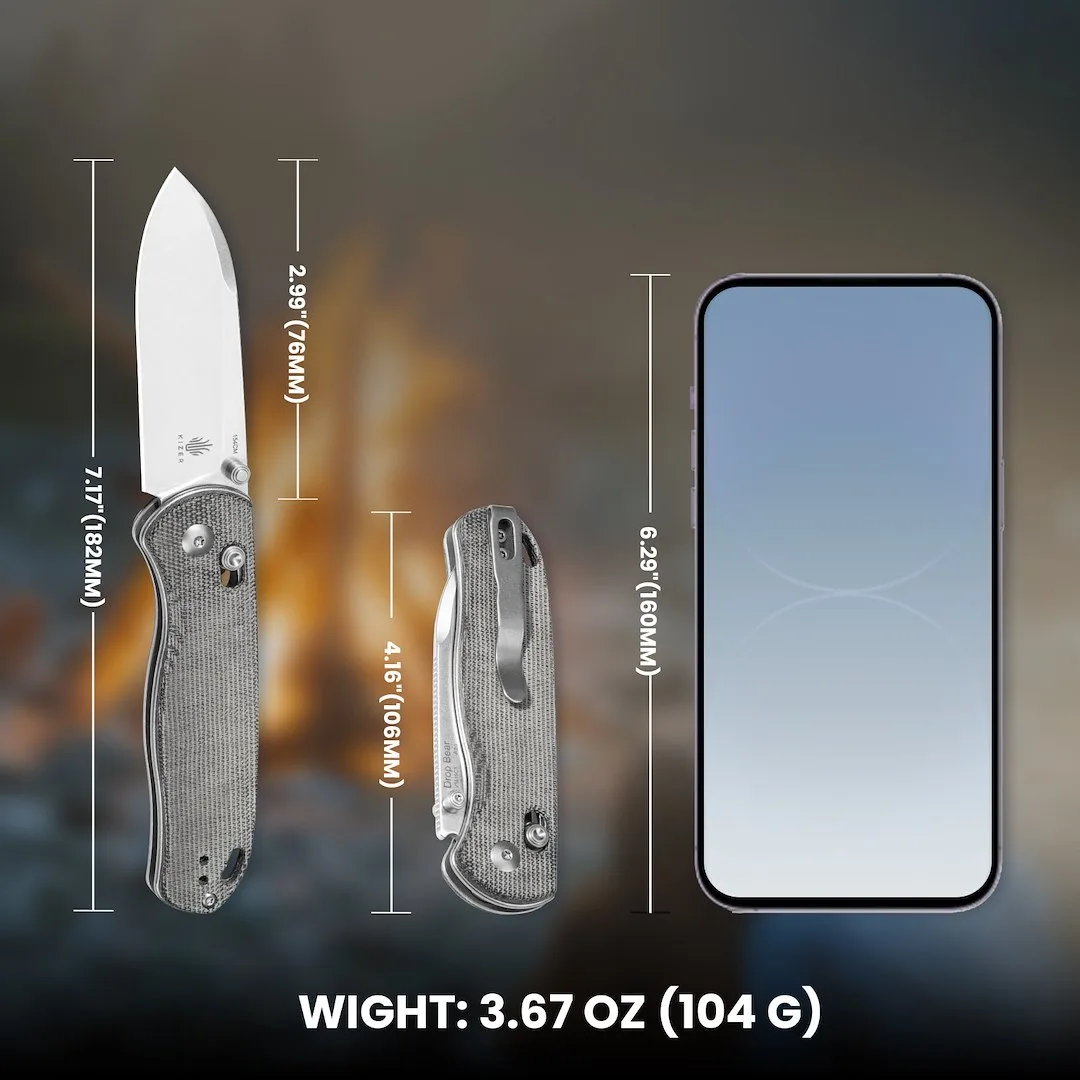 Nóż Kizer Drop Bear Micarta 154CM — zdjęcie 14