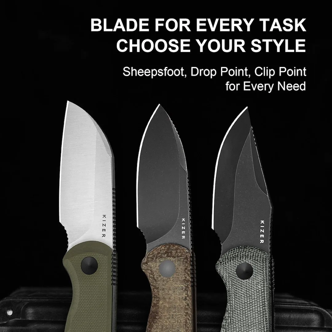 Nóż Kizer Fixed Drop Bear G10 AEB-L — zdjęcie 14
