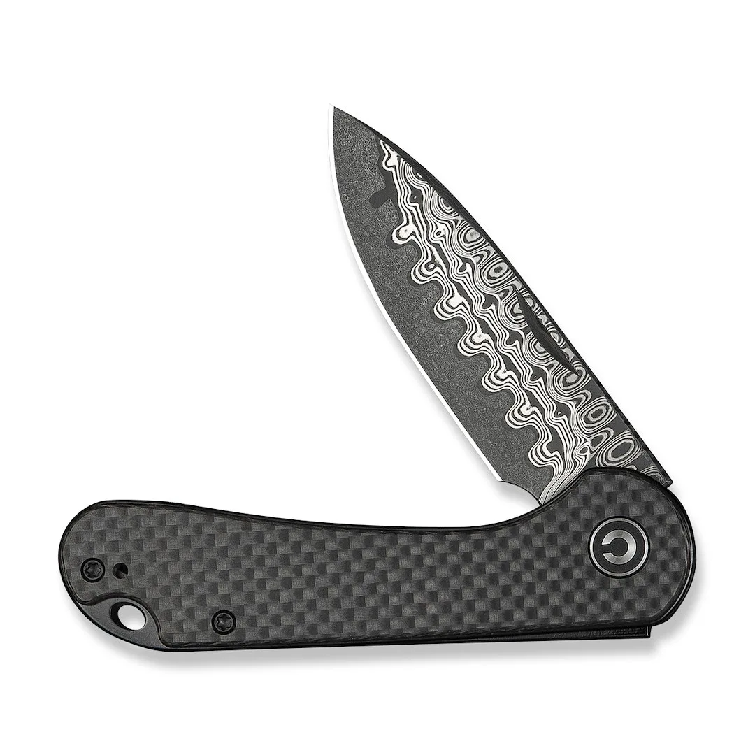 Nóż CIVIVI Elementum Slip Joint Damast CF — zdjęcie 3