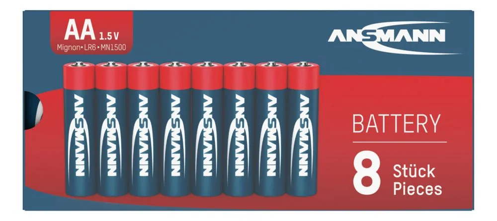 Baterie alkaliczne Ansmann AA / LR6, 8 szt. — zdjęcie 4