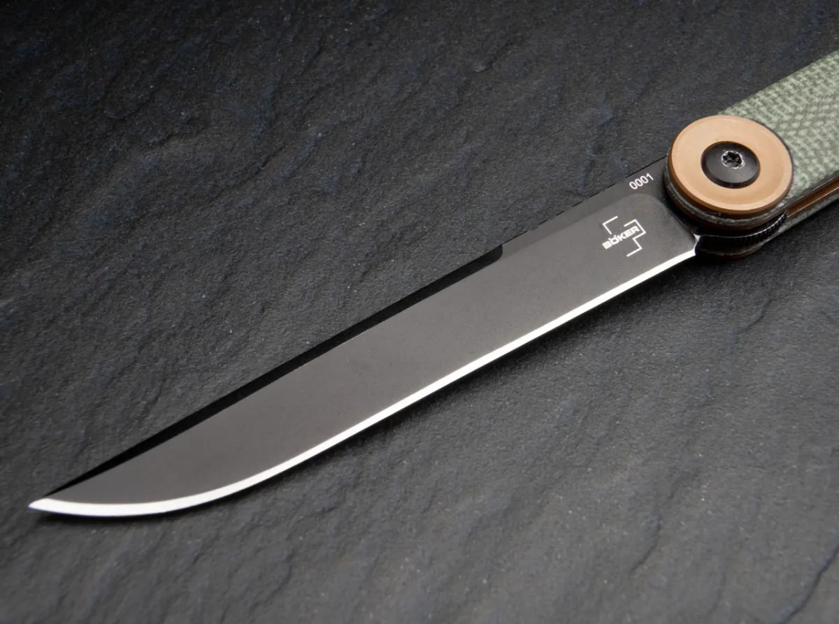 Nóż Böker Plus Kaizen Green Canvas Micarta — zdjęcie 3