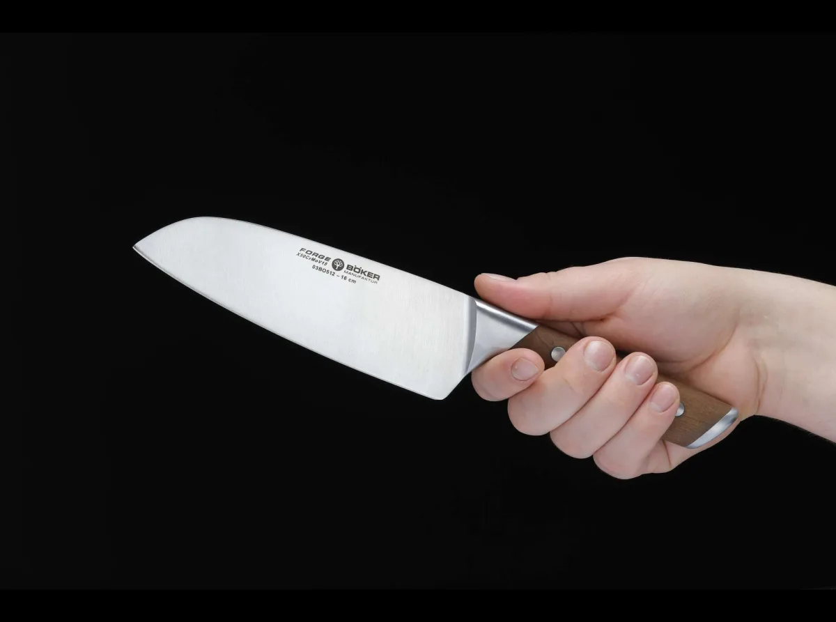 Nóż Santoku Böker Forge Wood 16 cm — zdjęcie 2