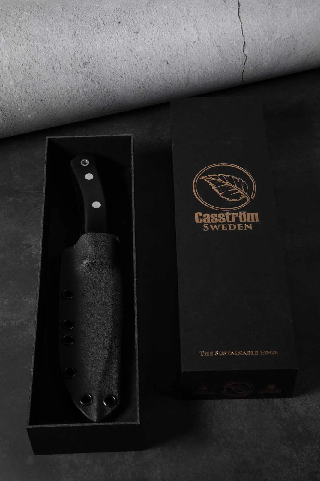 Nóż Casström No.10 SFK Black Micarta 14C28N Kydex — zdjęcie 8