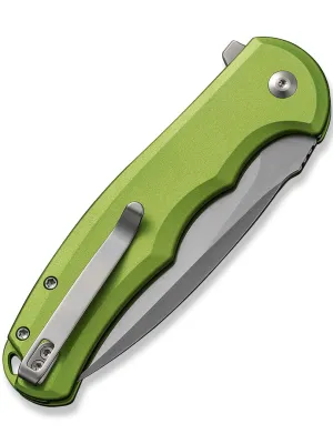Nóż CIVIVI Button Lock Praxis Aluminum Green