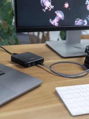 Kabel Ansmann USB-C/C, 140W, 60 cm, antracyt