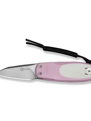 Nóż Civivi Purr Nitro-V Powder Pink & White G10