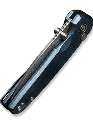 Nóż CIVIVI Mini Shakan Damascus Blue Aluminum