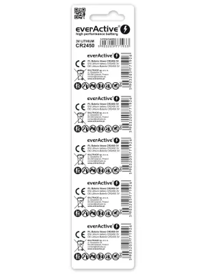 Bateria litowa everActive CR2450, 3V, 5 szt.