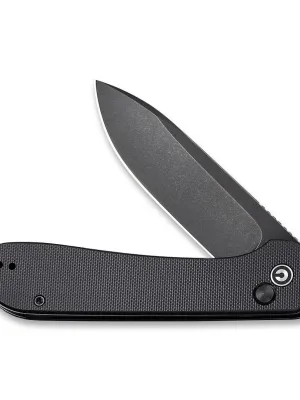 Nóż CIVIVI Button Lock Elementum All Black G10