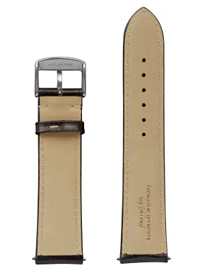 Pasek skórzany Zeppelin, brązowy 22 mm