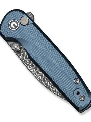 Nóż CIVIVI Mini Shakan Damascus Blue Aluminum