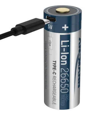 Akumulator Ansmann Li-Ion 26650 typ 5100 z USB-C