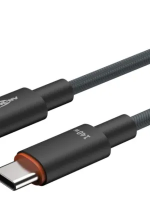 Kabel Ansmann USB-C/C, 140W, 60 cm, antracyt