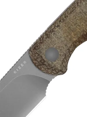 Nóż Kizer Drop Bear Fix Burlap Micarta 14C28N