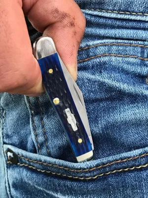 Scyzoryk Rogers Case Peanut SS Blue Bone