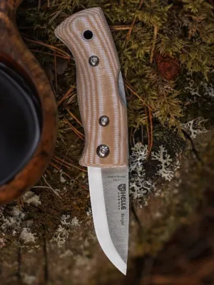 Nóż Helle Berget Beige Canvas Micarta 12C27