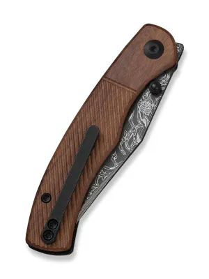 Nóż Civivi Clingman Damascus Guibourtia Wood